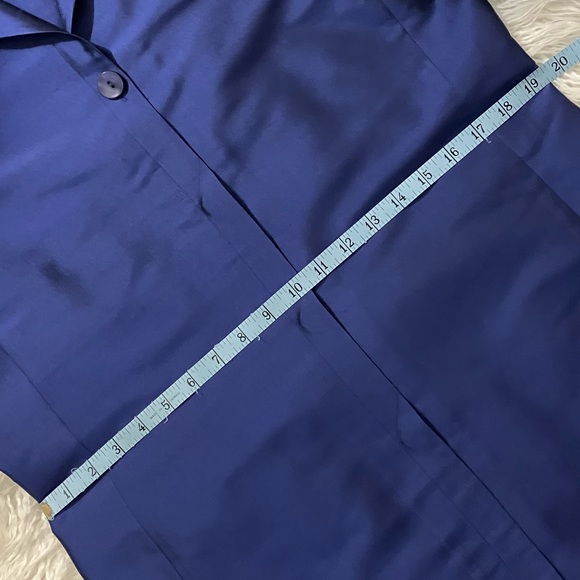 Sunny Leigh Blue Silk Blouse - Picture 11 of 13